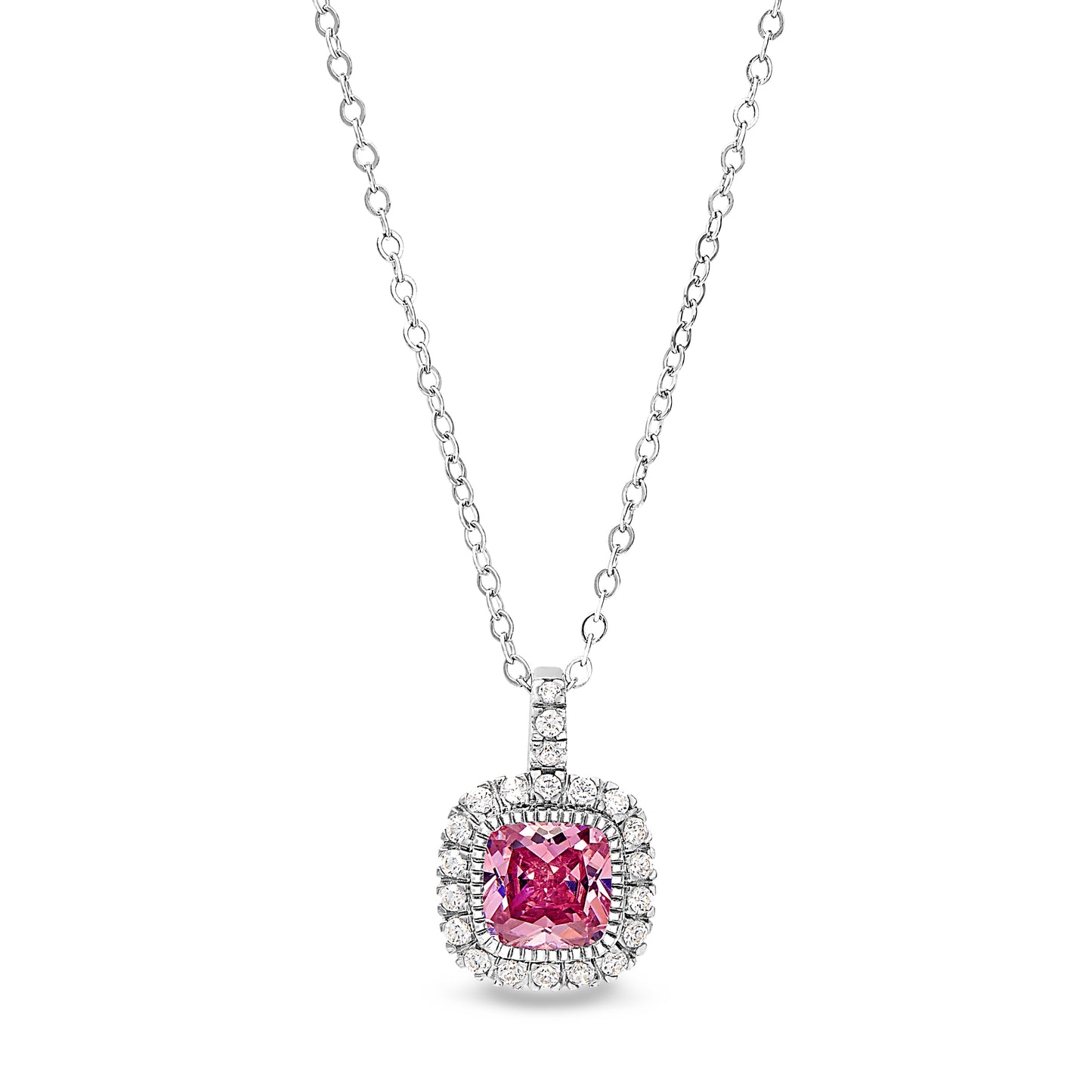 Cushion Cut October Birthstone Pendant