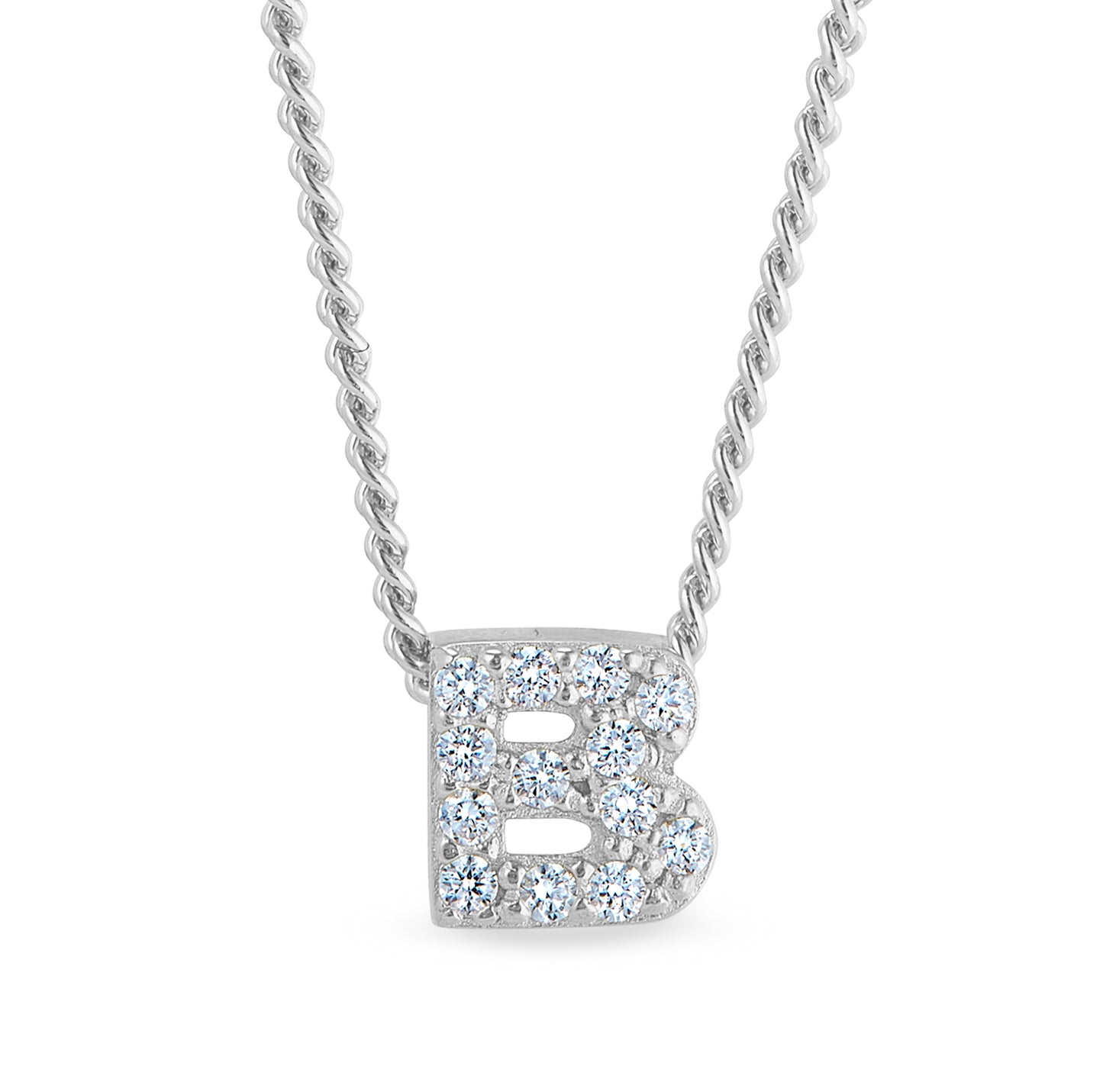 Platinum Finish Initial Pendant - A (BL2287N-A)