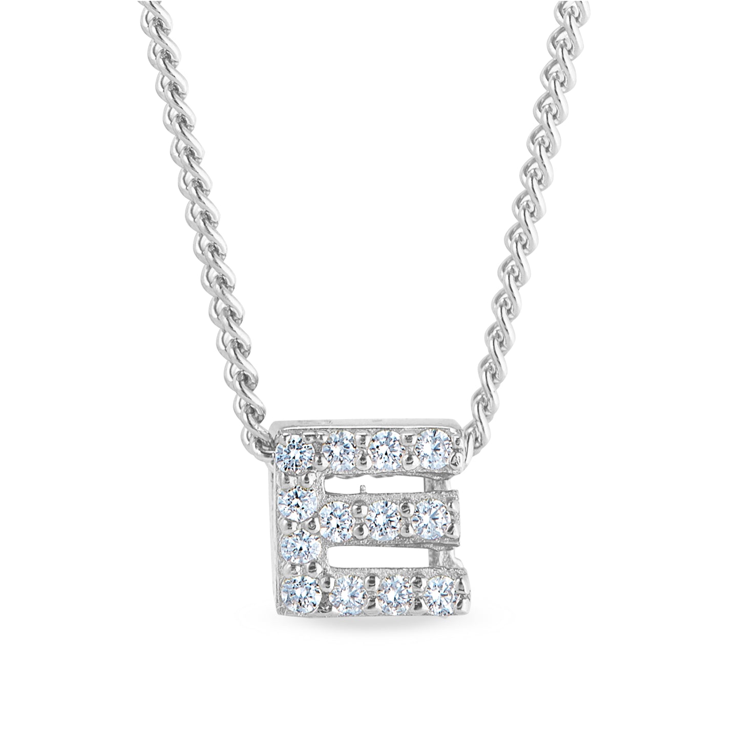 Platinum Finish Initial Pendant - A (BL2287N-A)