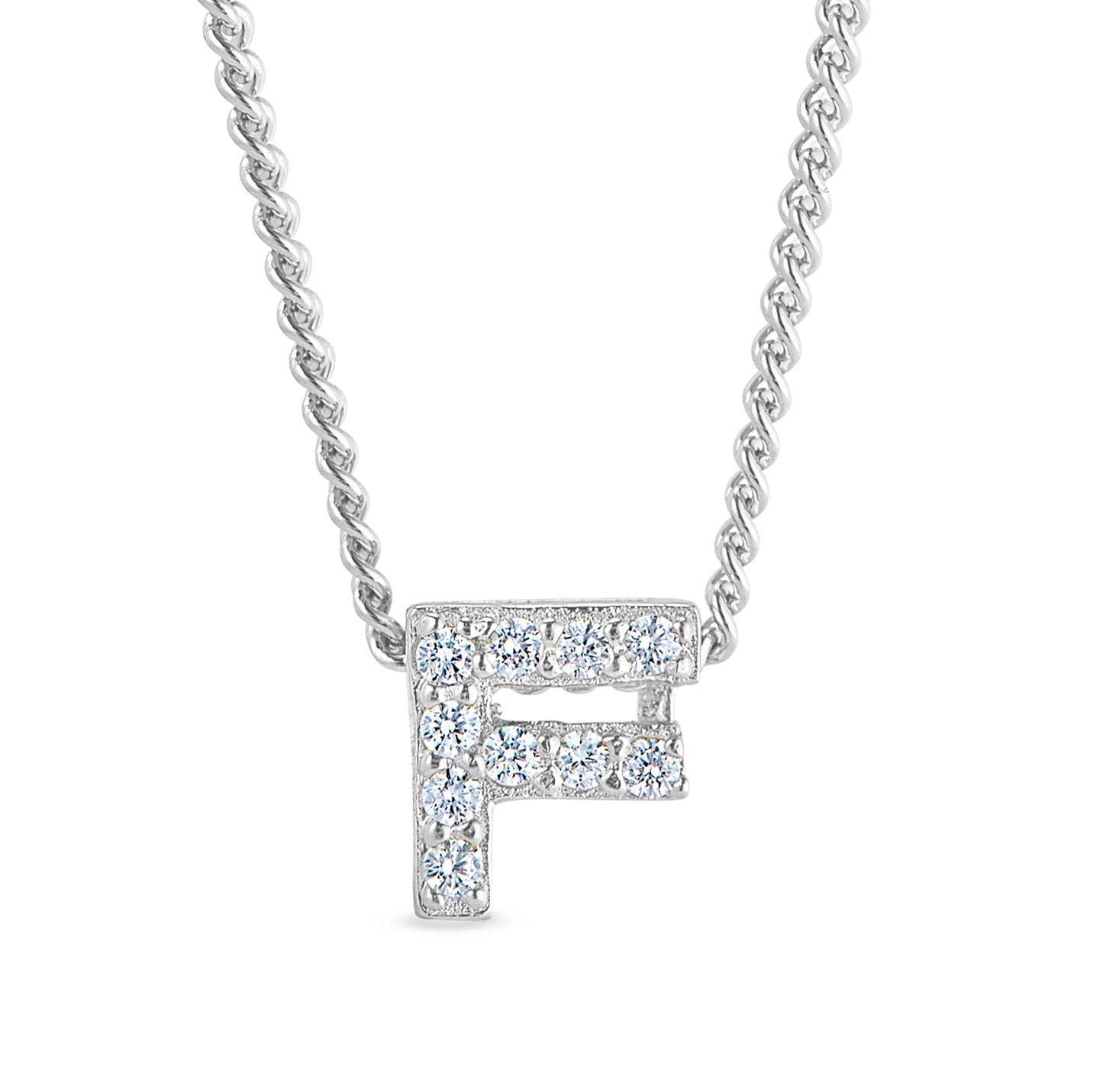 Platinum Finish Initial Pendant - A (BL2287N-A)