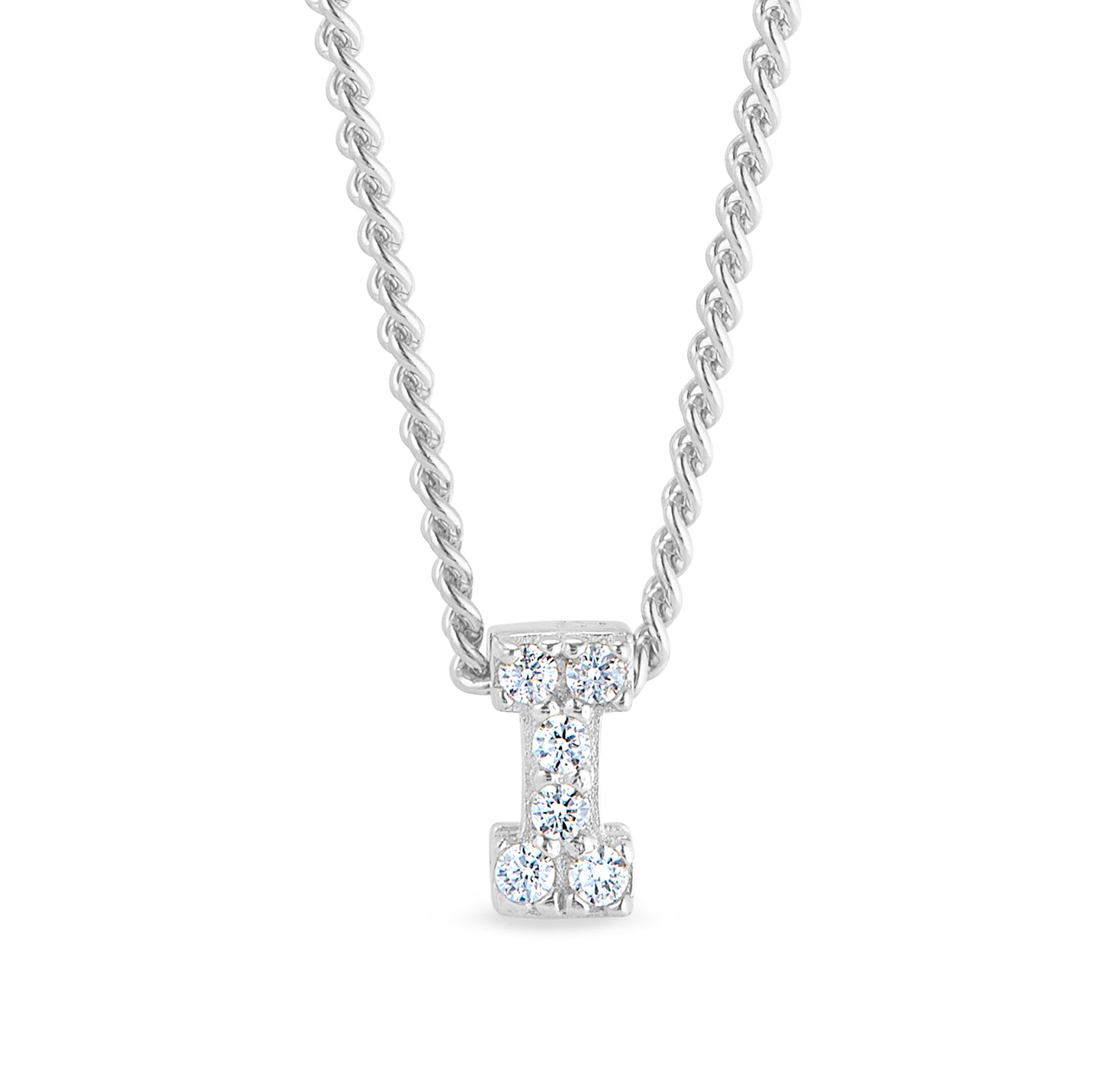 Platinum Finish Initial Pendant - A (BL2287N-A)