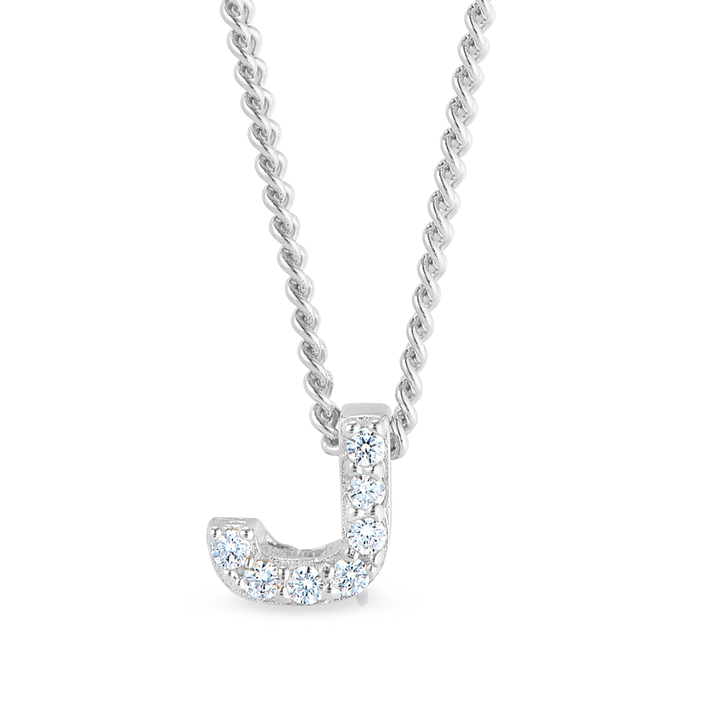 Platinum Finish Initial Pendant - A (BL2287N-A)