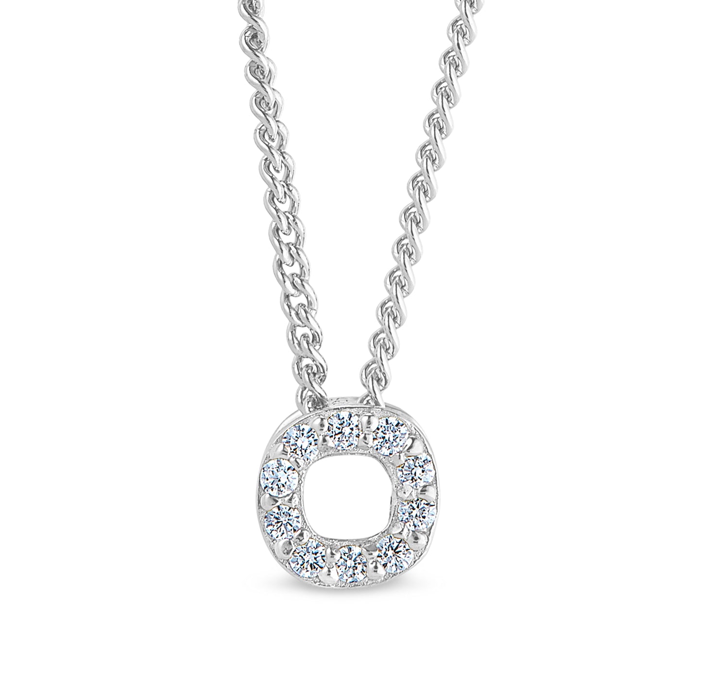 Platinum Finish Initial Pendant - A (BL2287N-A)