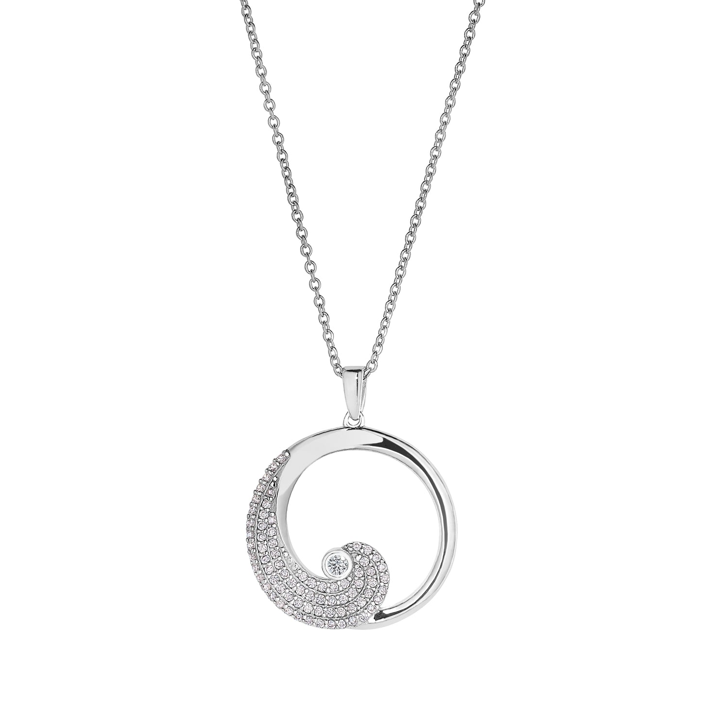 April Diamond Birthstone Pendant