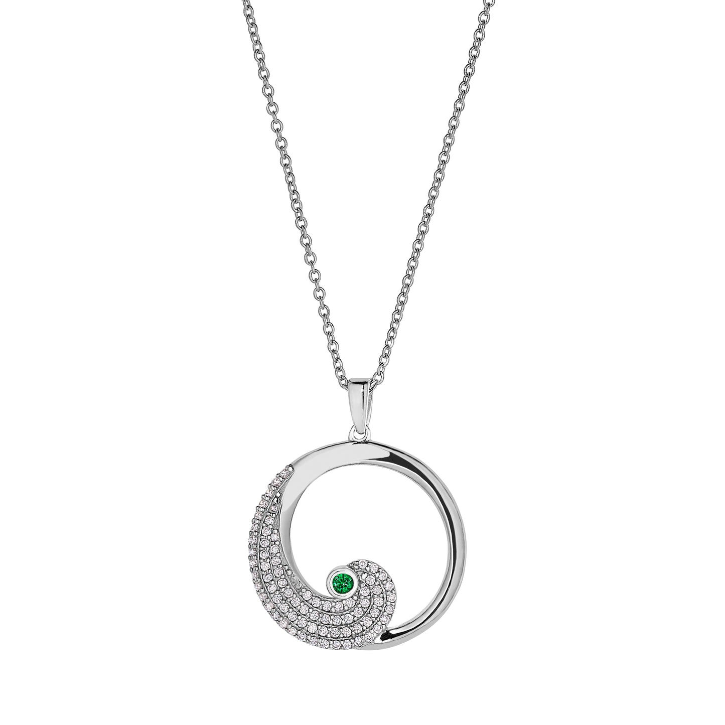 May Emerald Birthstone Pendant