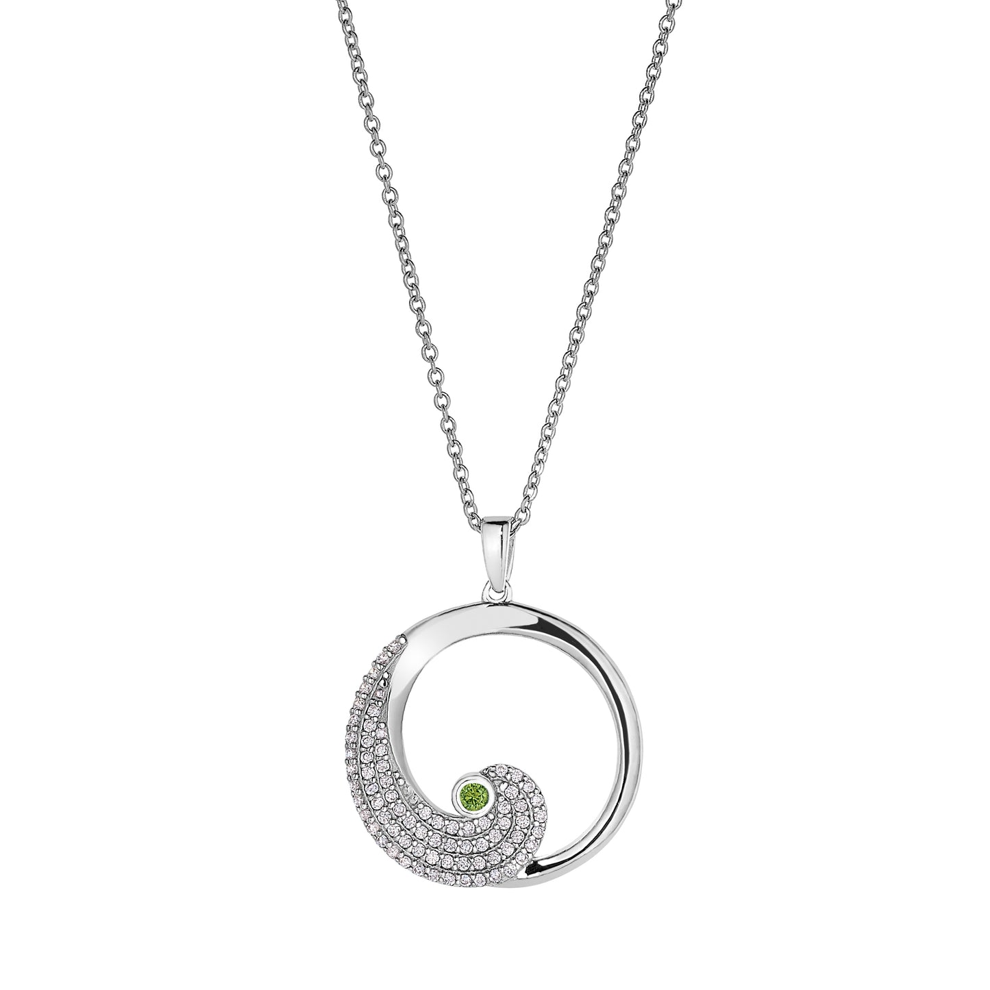 August Peridot Birthstone Pendant