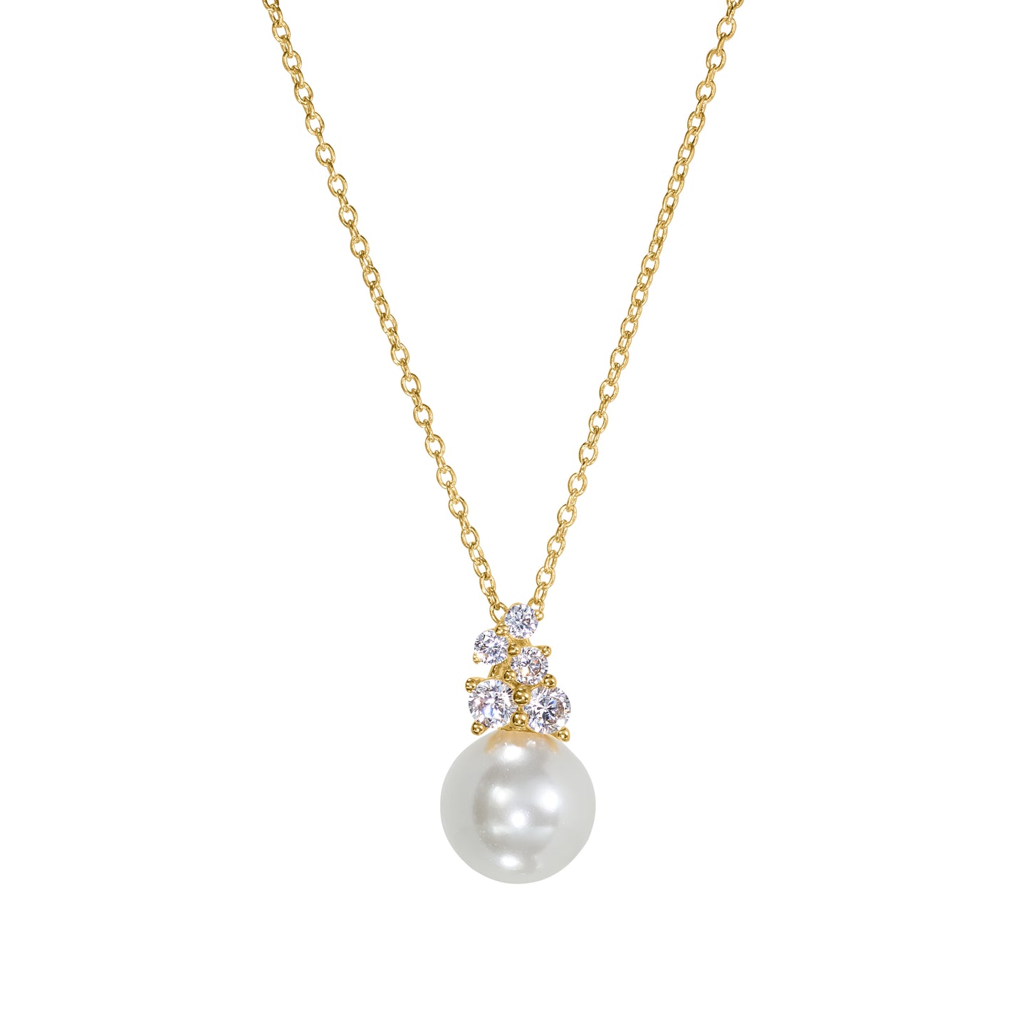 Pearl and Leaf Necklace (BL2451NG)