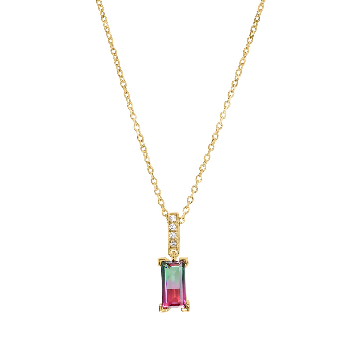Watermelon Tourmaline Necklace (BL2462NG)