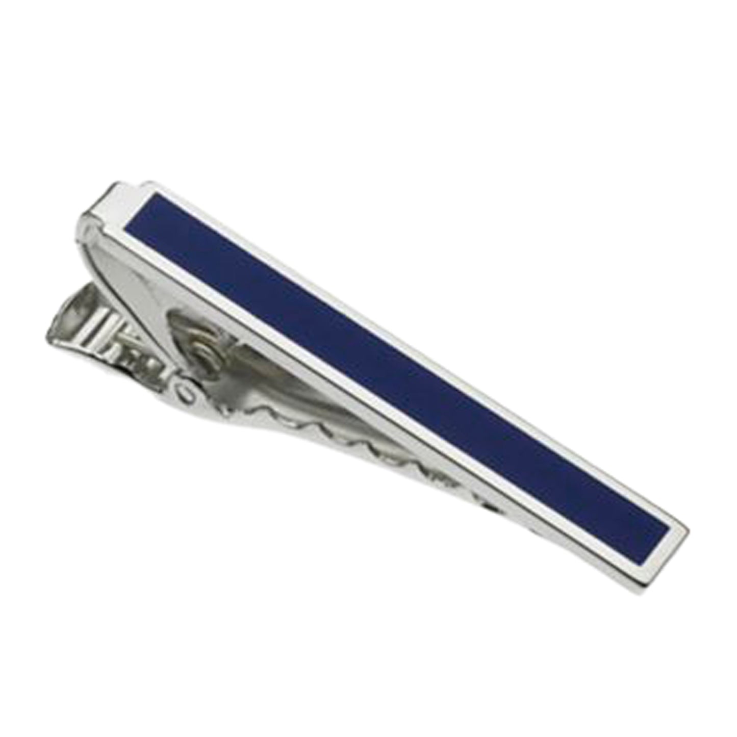 Tie Bar with Blue Epoxy Center