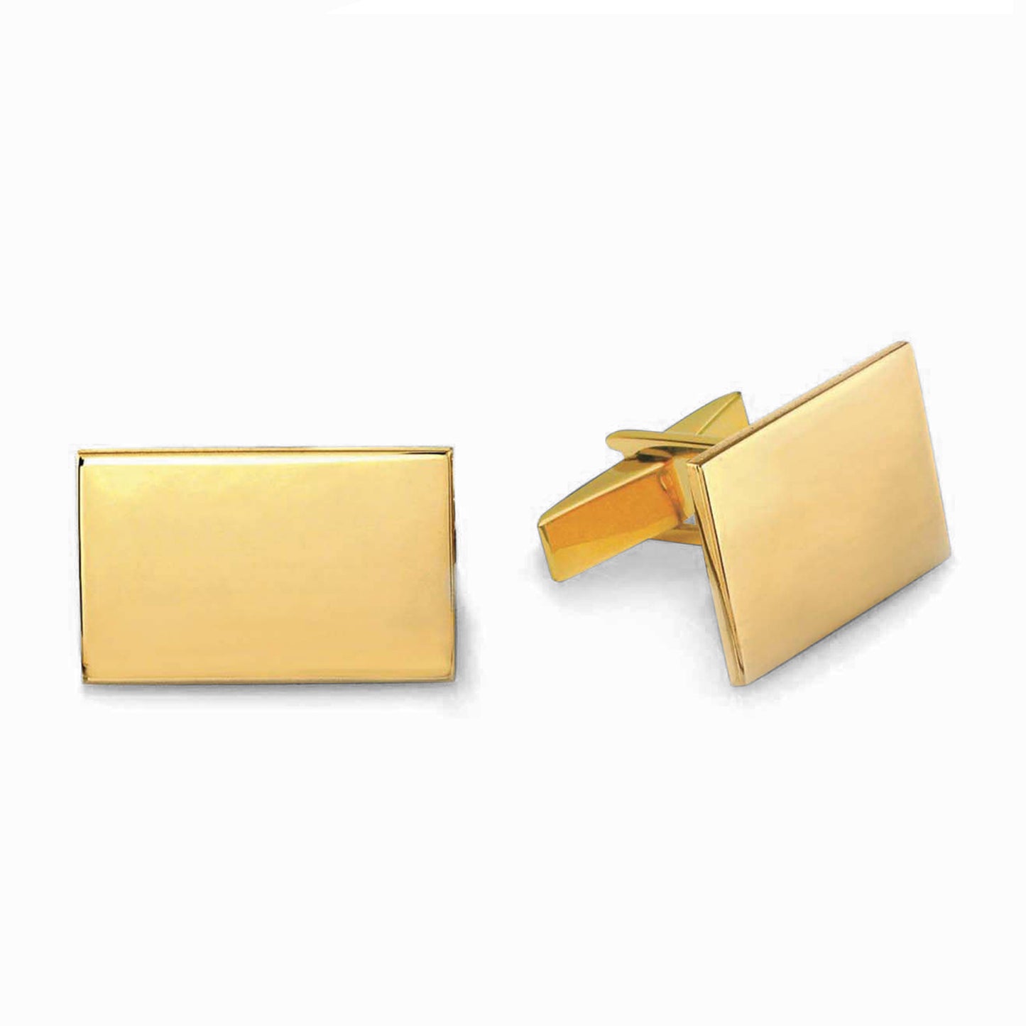 Polished Rectangle Cufflinks (KCL-911)