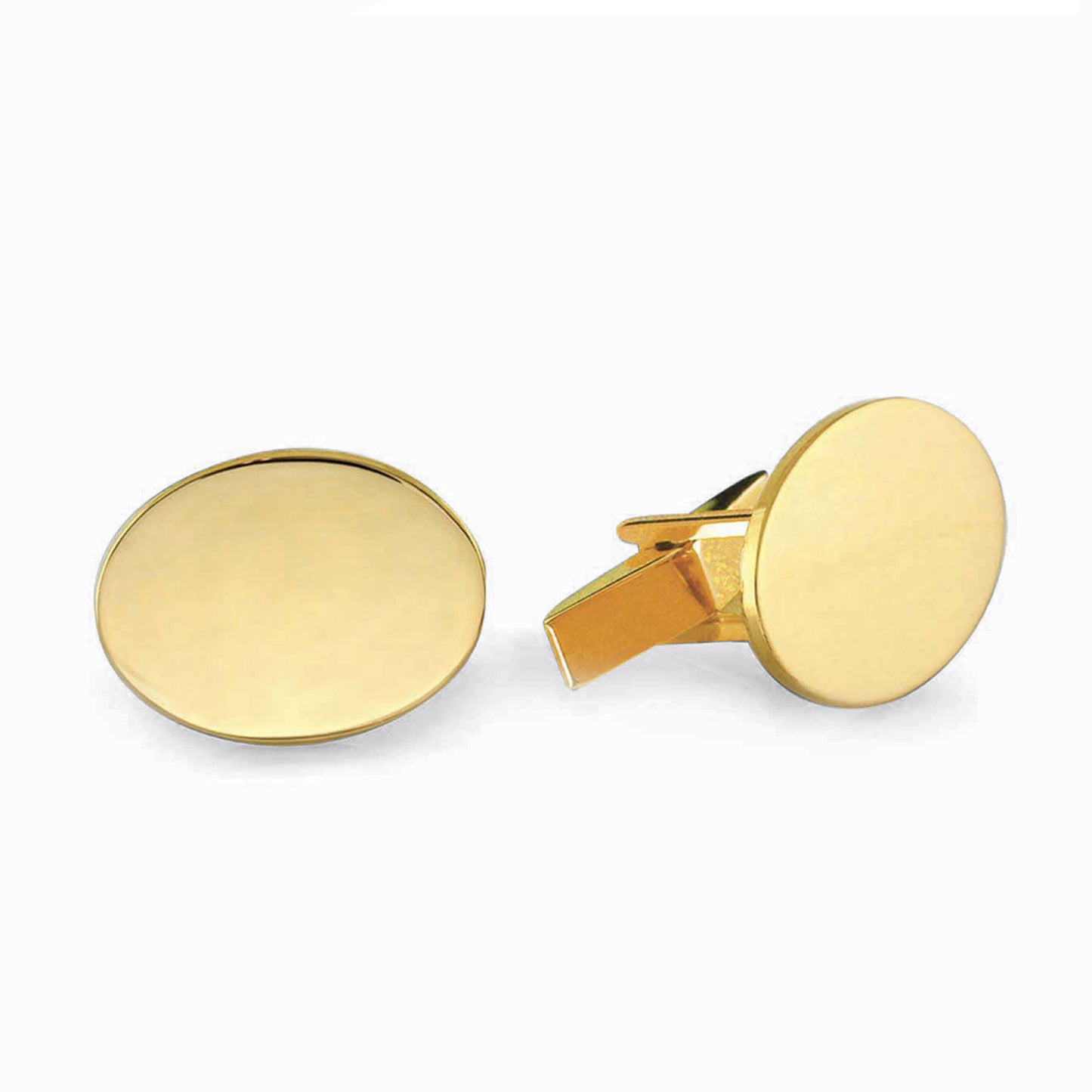 Polished Oval Cufflinks (KCL-936)