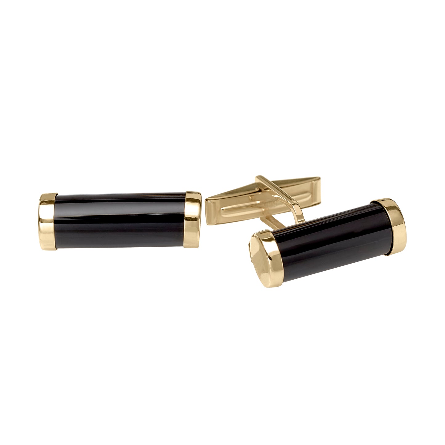 Black Onyx Cylinder Cufflinks (LKCL-1E)