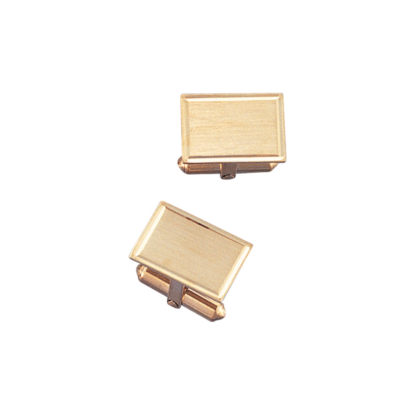 Satined Rectangle Cufflinks with Single Line Border (LKCL-2K)