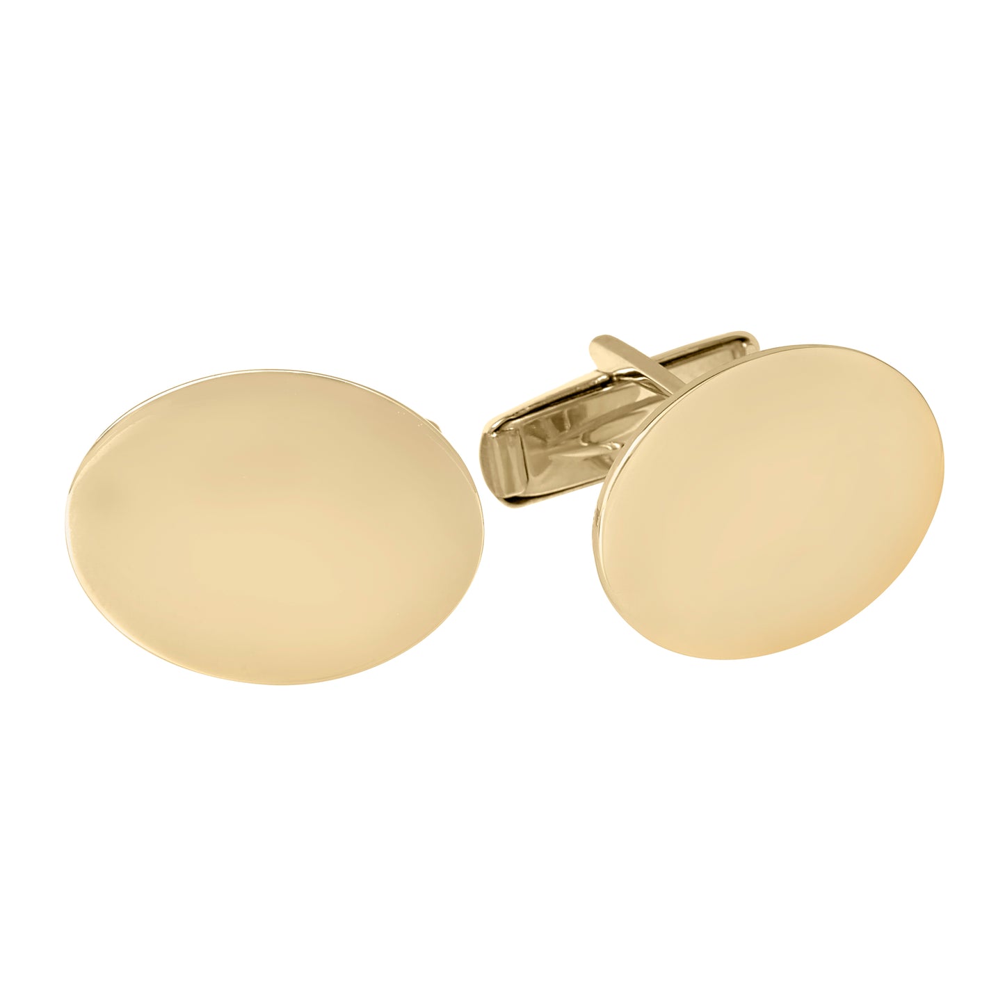 Polished Oval Cufflinks (LKCL-2Y)