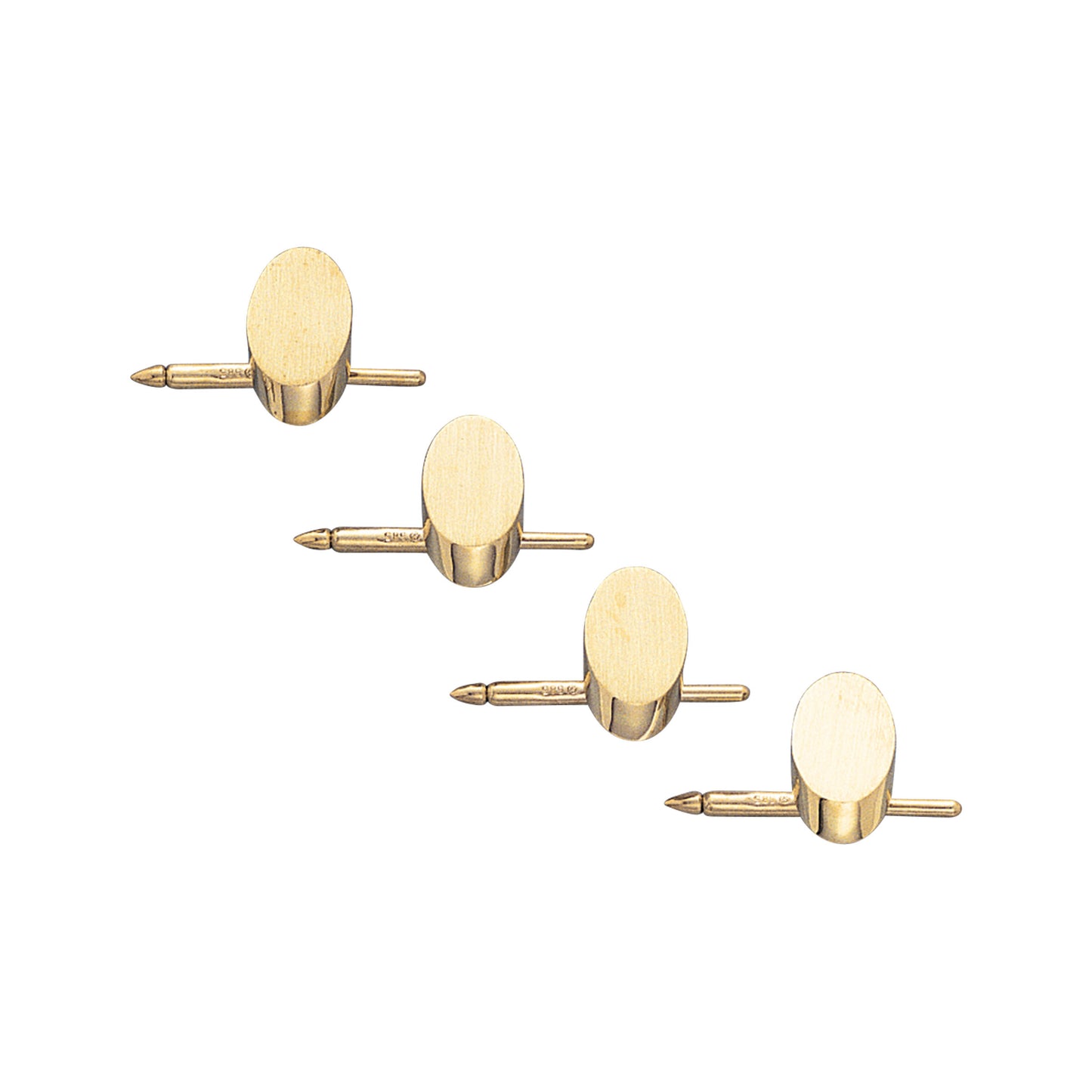 Satined Oval Wedge Stud Set (LKSS-24T-PL)
