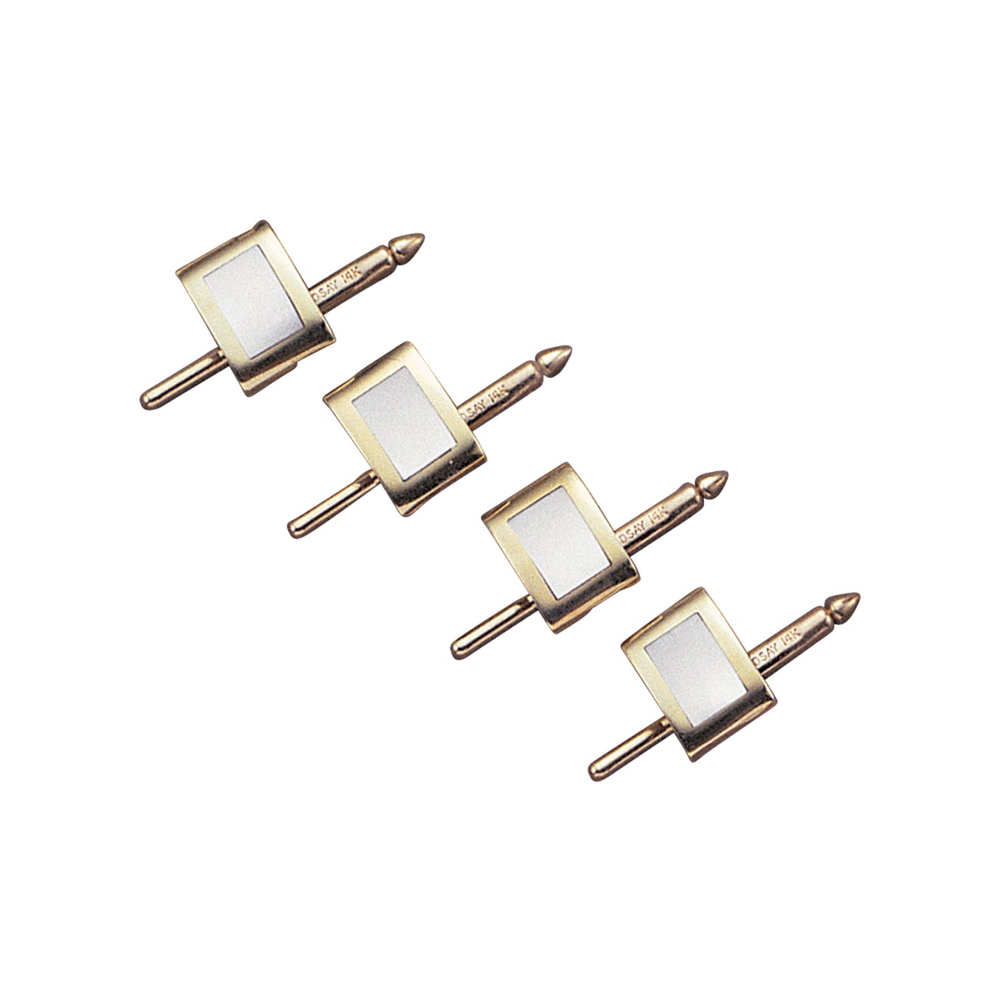 Rectangle Inlay Mother of Pearl Stud Set (LKSS-528-30)