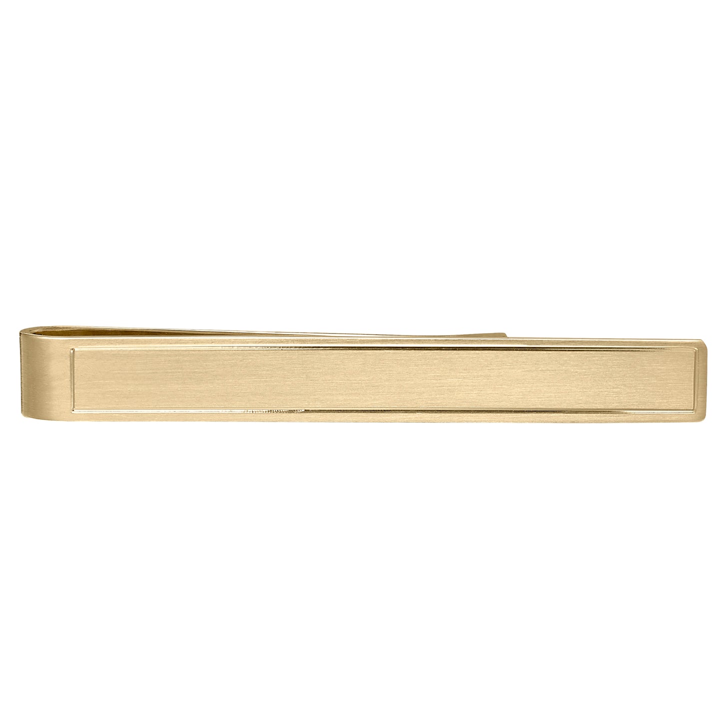 Brushed Tie Slide with Etched Border (LKTS-25U-STP)