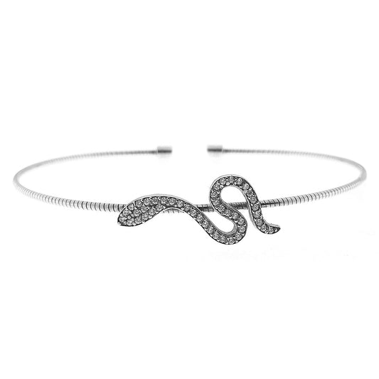 Snake Cable Cuff Bracelet   (LL7167B-RH)