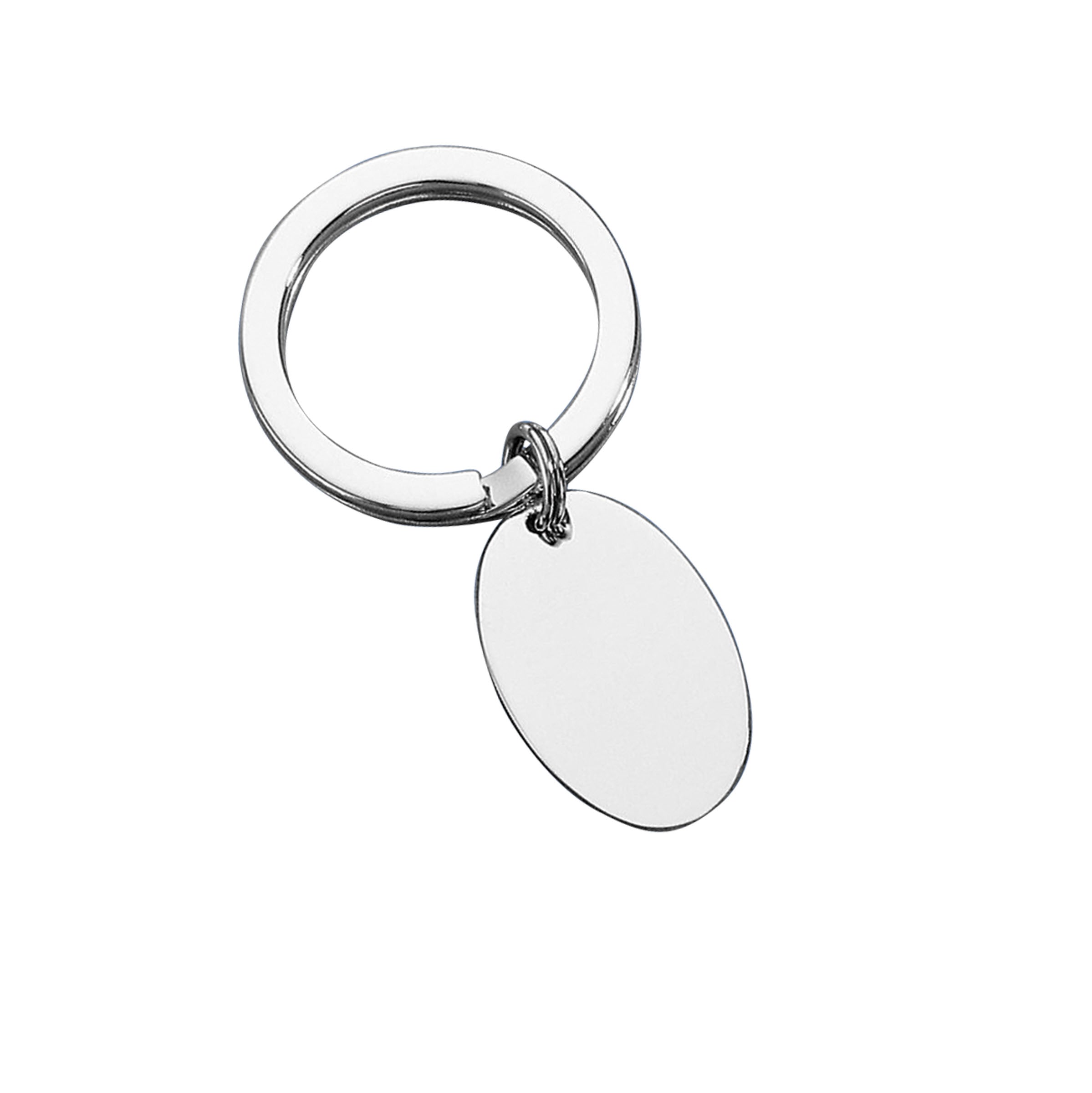 Personalised Oval Metal Keyring With Photo Engraving - Perfect Dad Gift From Son Or Daughter