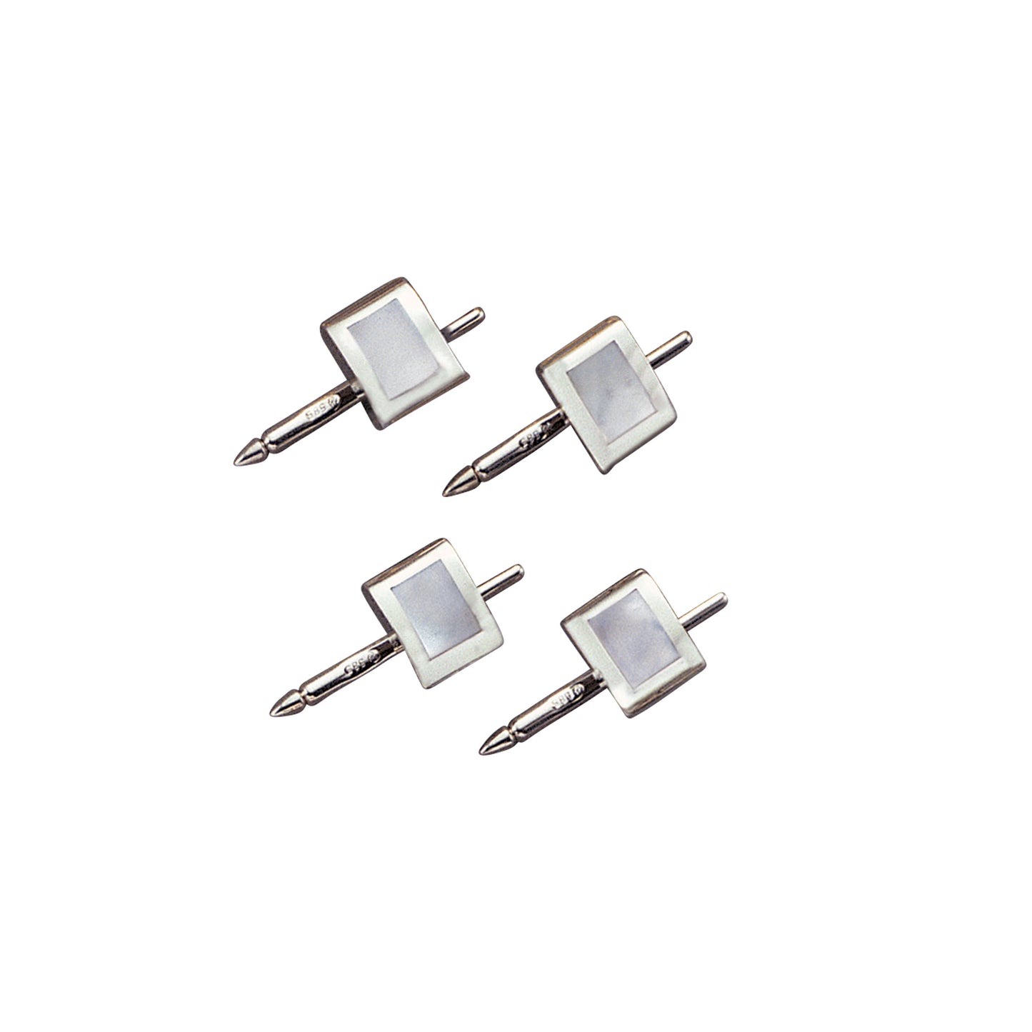 Rectangle Mother of Pearl Inlay Stud Set (LWSS-528-30)