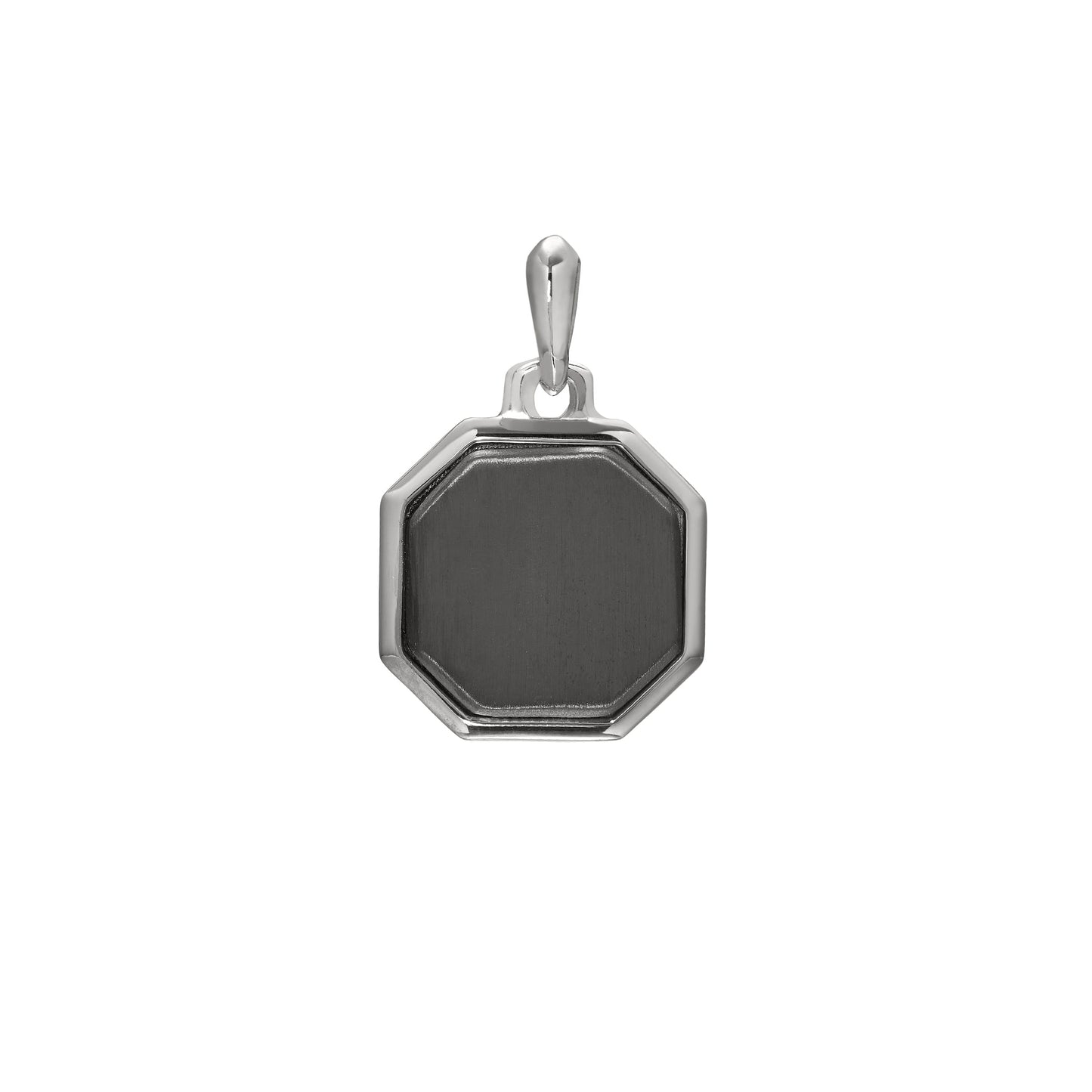 Octagon Pendant Charm with Black Center (SCM-011)
