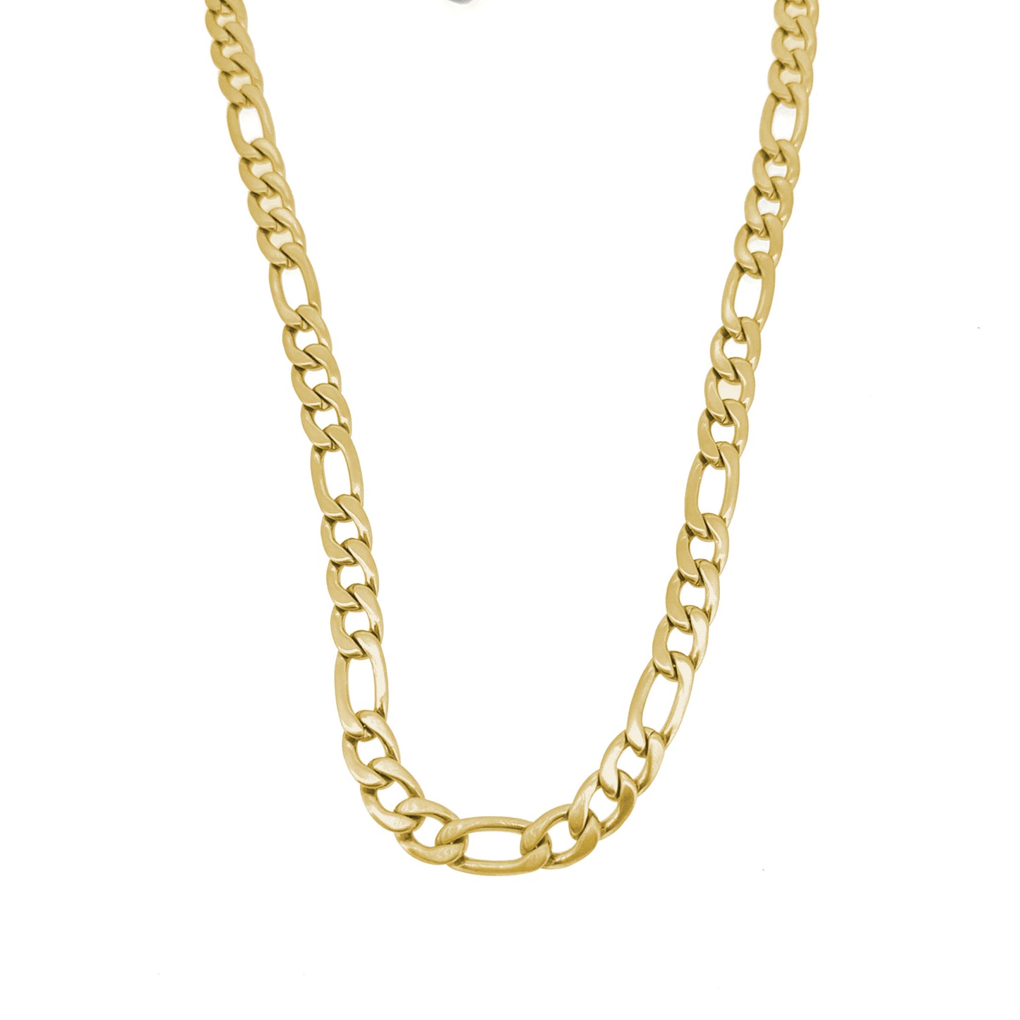 9mm Figaro Bracelet (TBR-190-G-8.5)