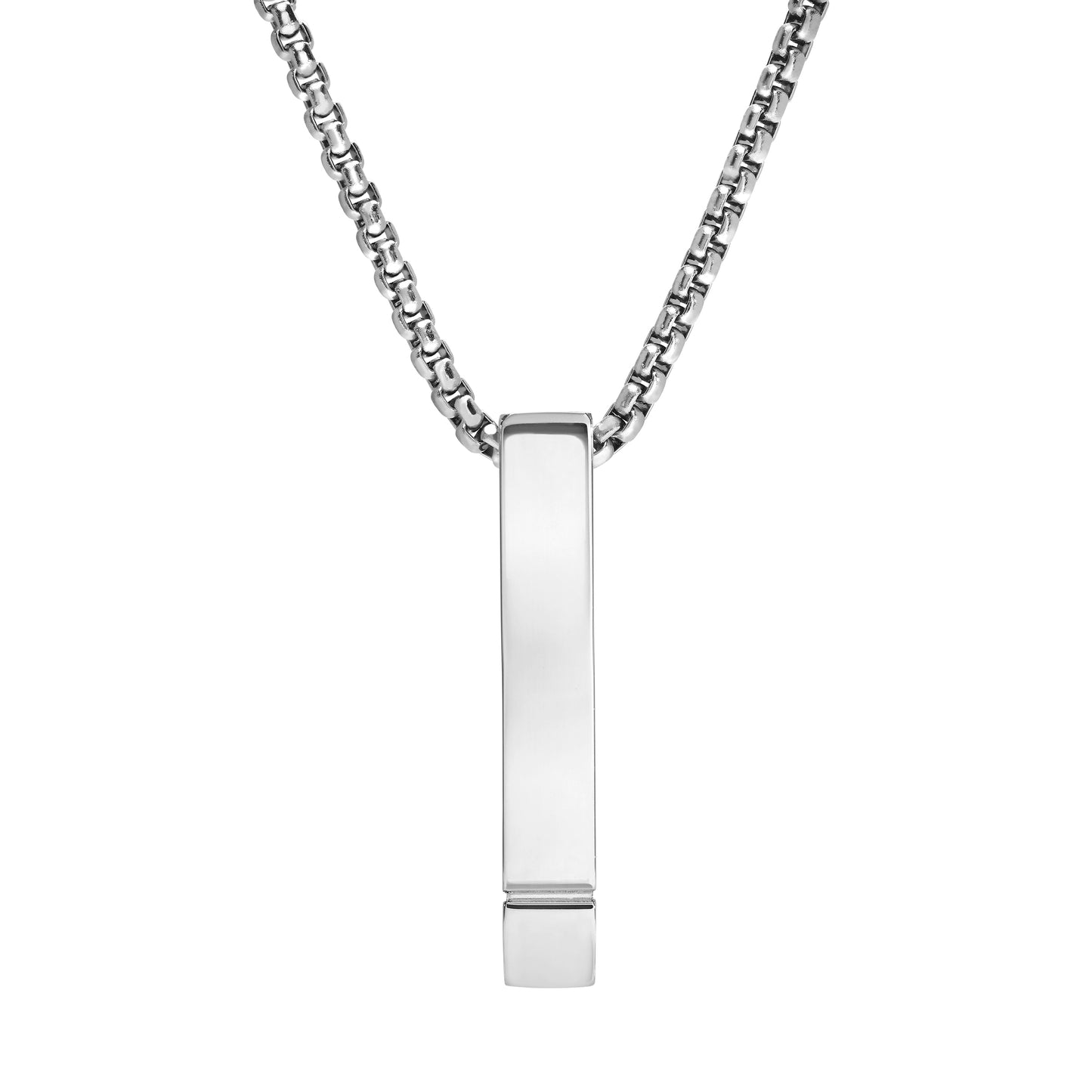 Four Sided Engravable Bar Pendant