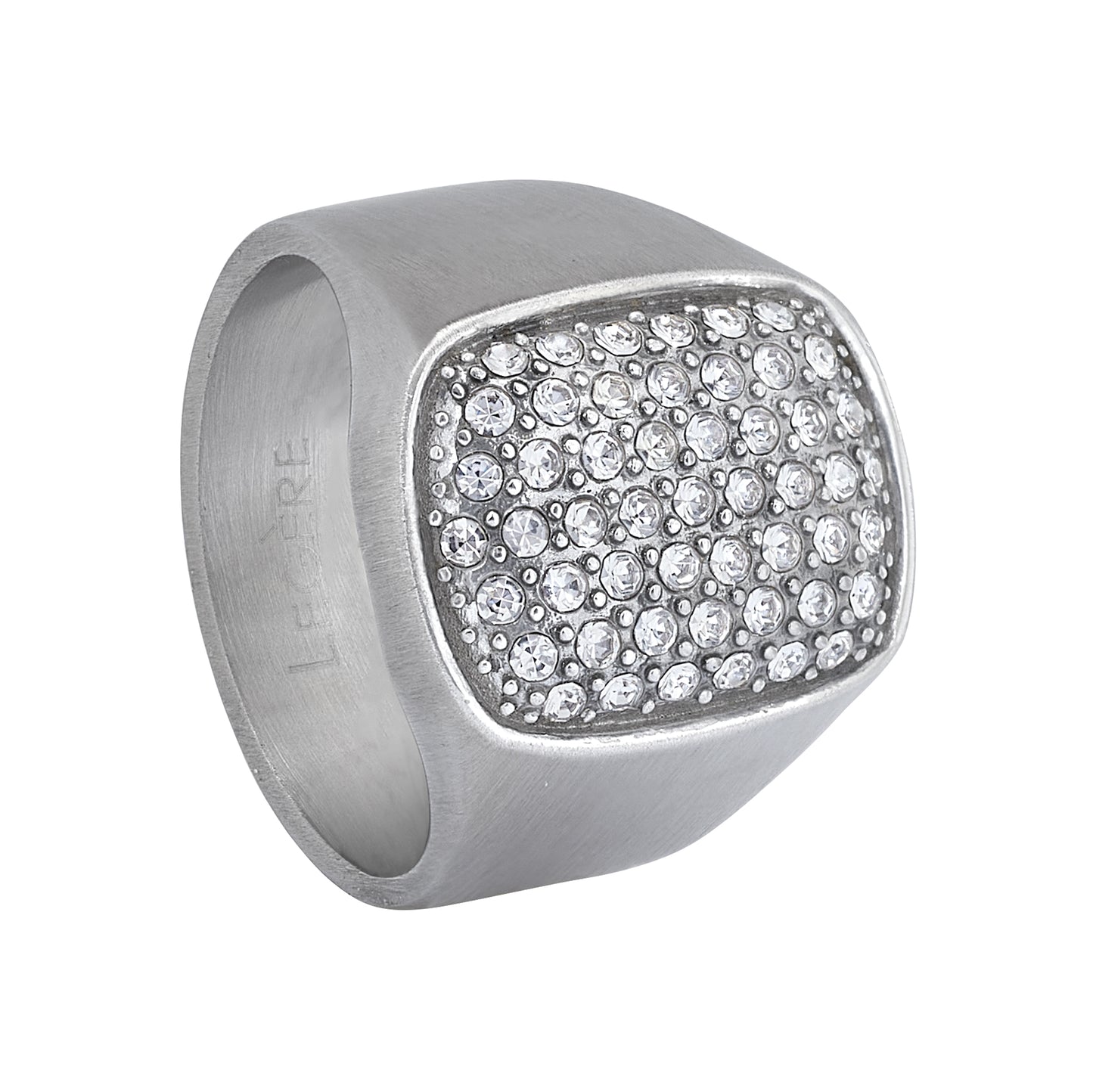 Statement Pave Ring with Simulated Diamonnds (TRG-001-8)