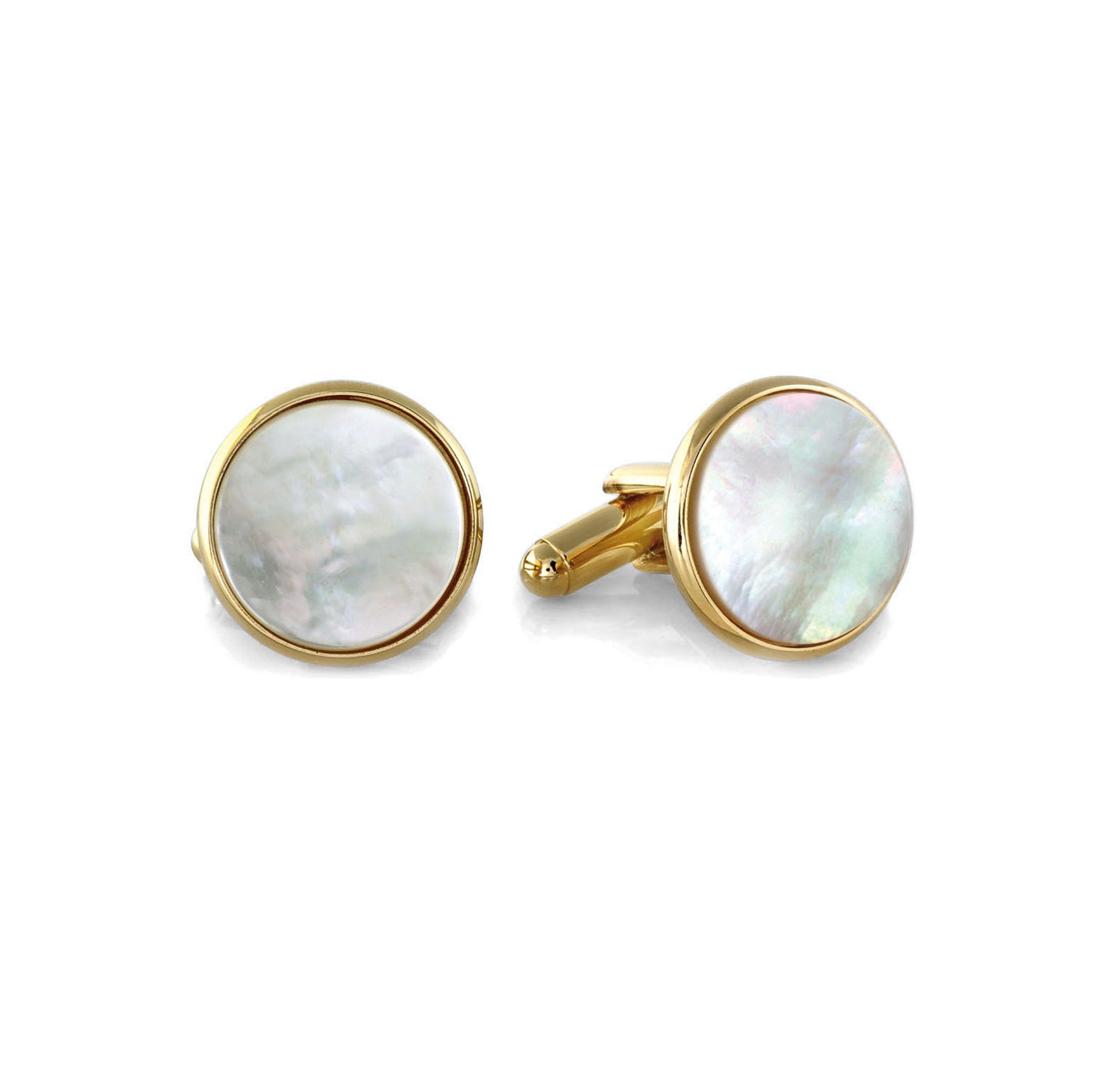 Round Mother of Pearl Cufflinks