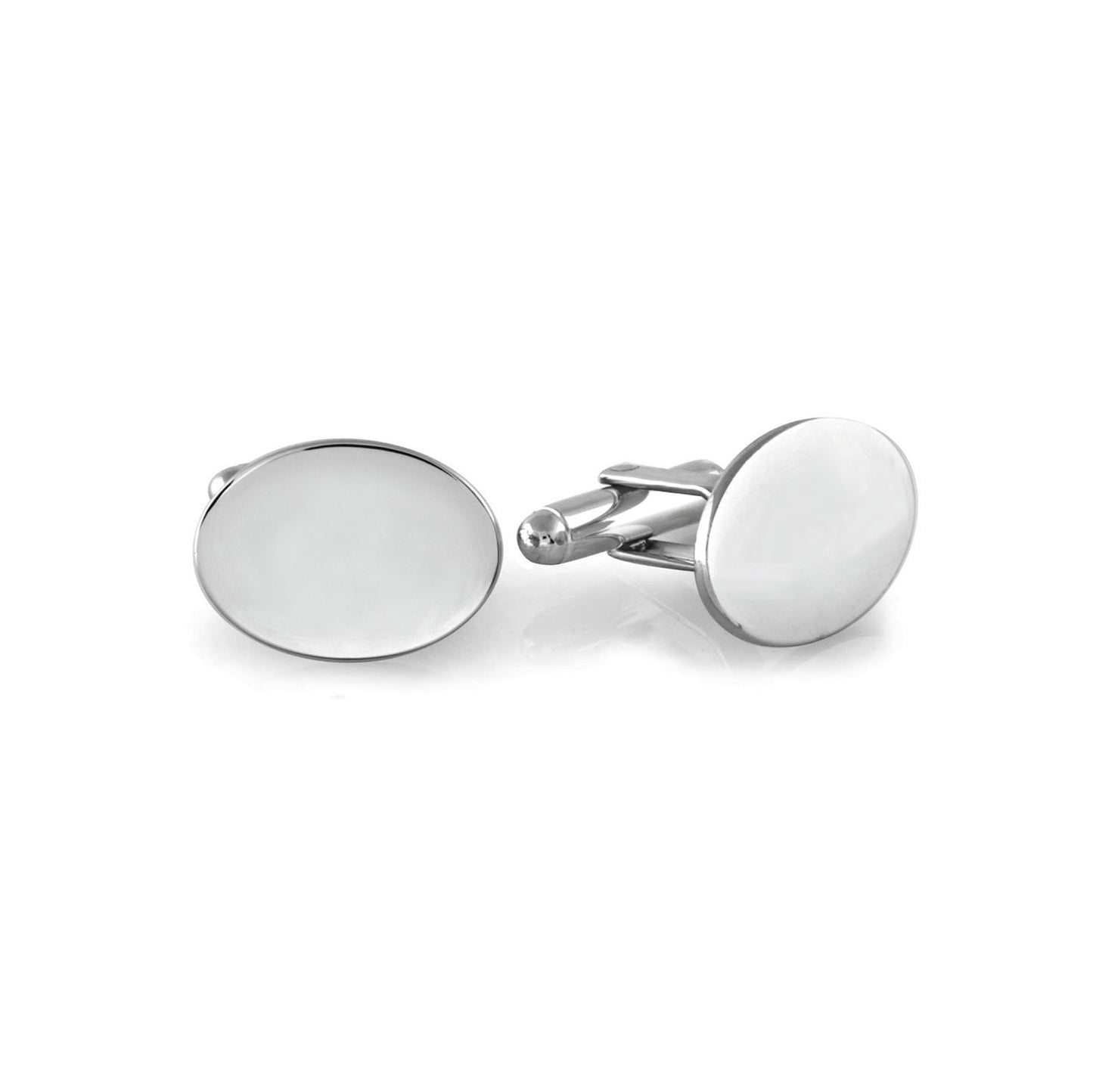 Polished Oval Cufflinks