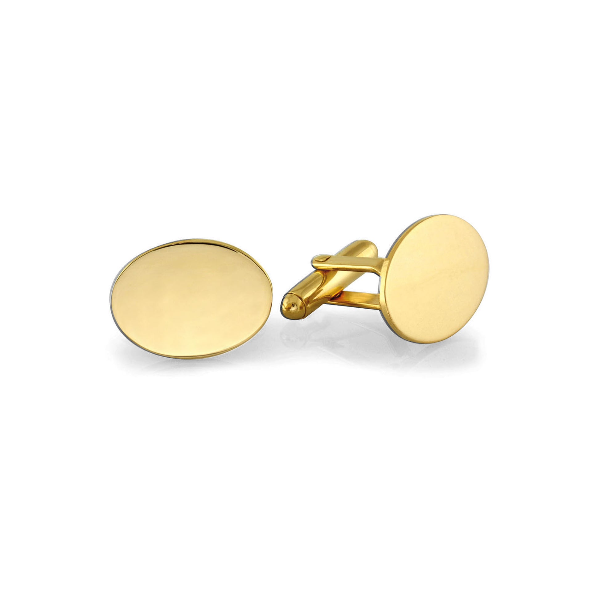 Polished Oval Cufflinks