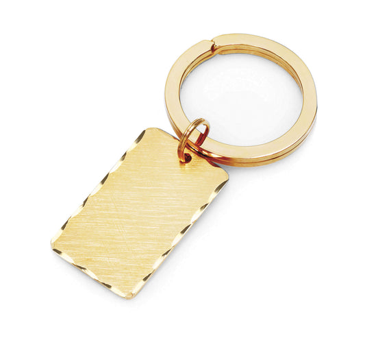 Florentine Key Ring with Scalloped Edge