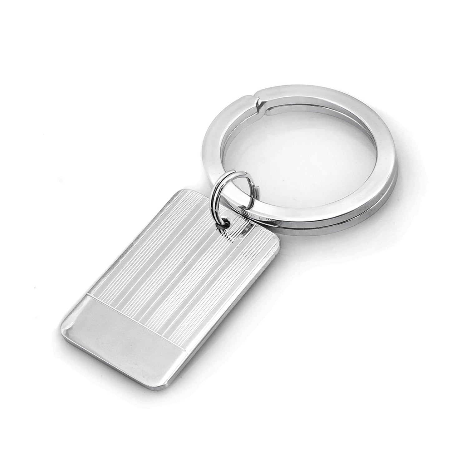 Striped Key Ring with Polished End