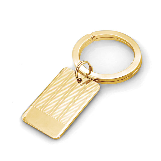 Striped Key Ring with Polished End