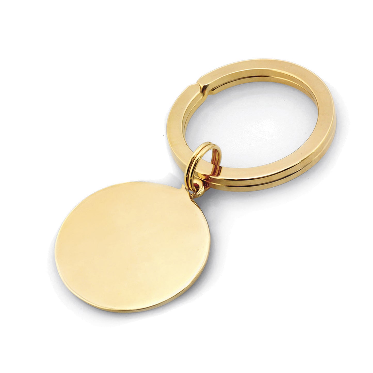 Polished Round Key Ring