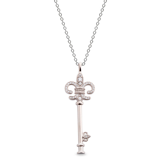Fleur De Lis Key Pendant   (BL2066N)