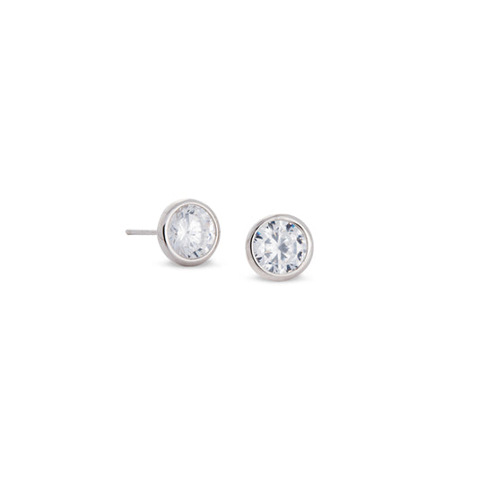 Martini Set Simulated Diamond Stud Earrings