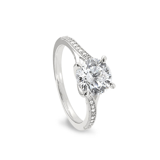 Split Band Engagement Ring