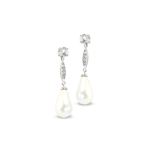 Teardrop Pearl Earrings