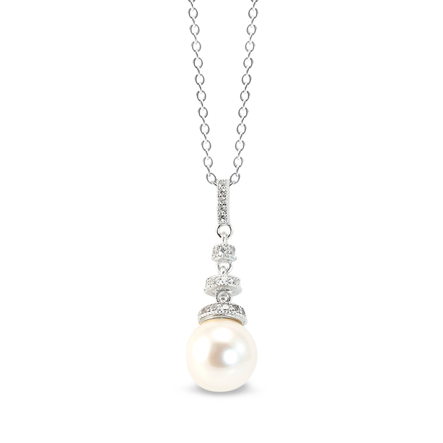 Round Drop Pearl Pendant