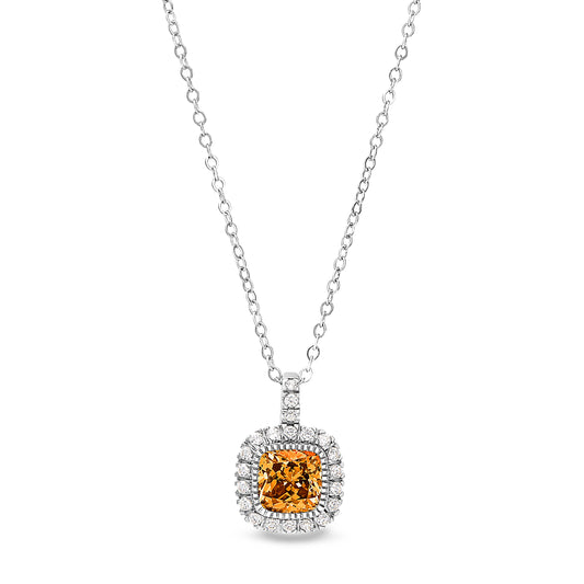 Cushion Cut November Birthstone Pendant