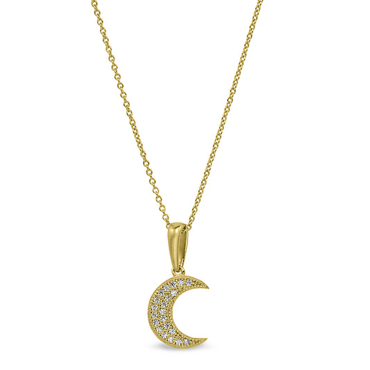 Small Crescent Moon Pendant