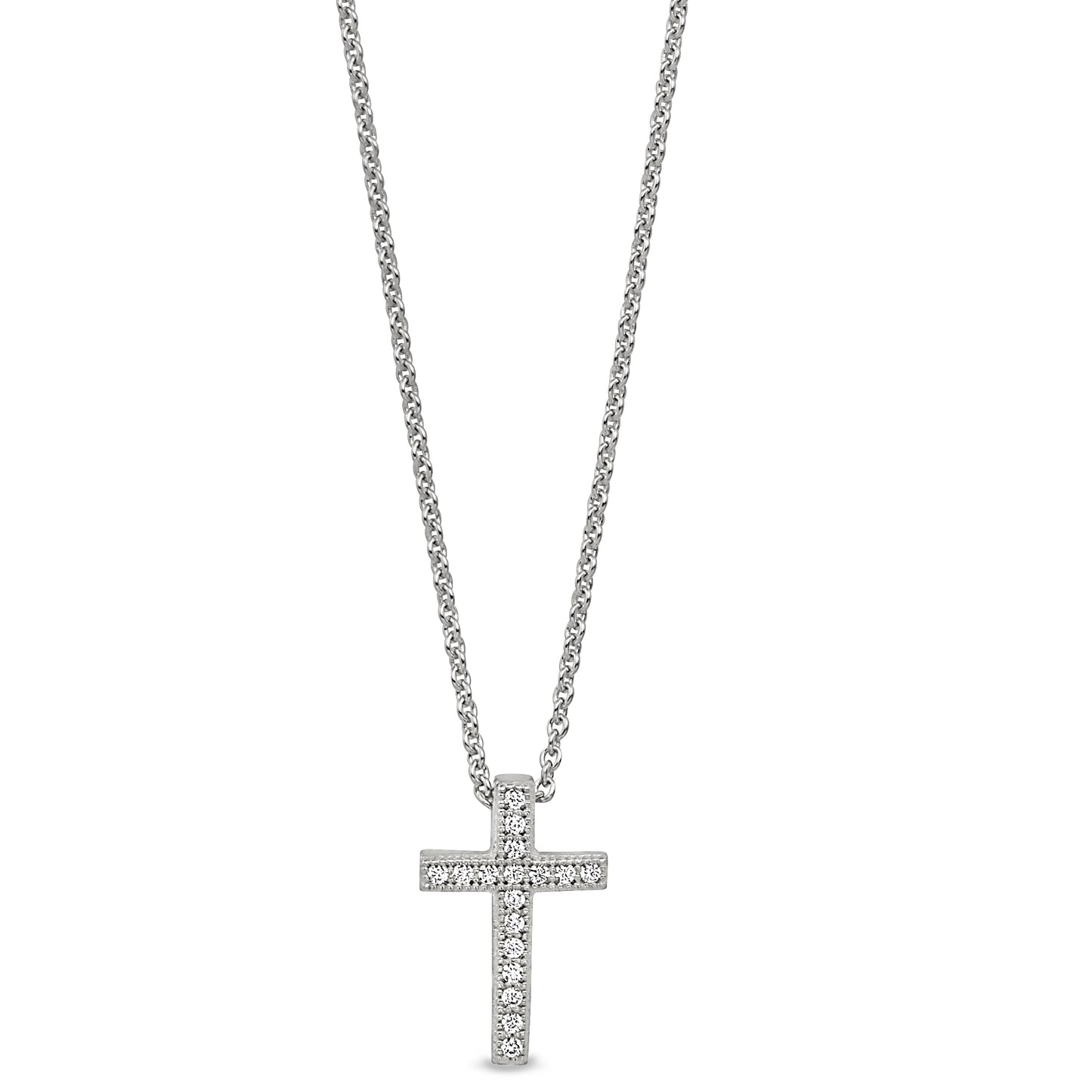 Micropave Cross Pendant