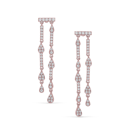 Two Row Drop Earrings