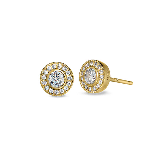 April Birthstone Stud Earrings