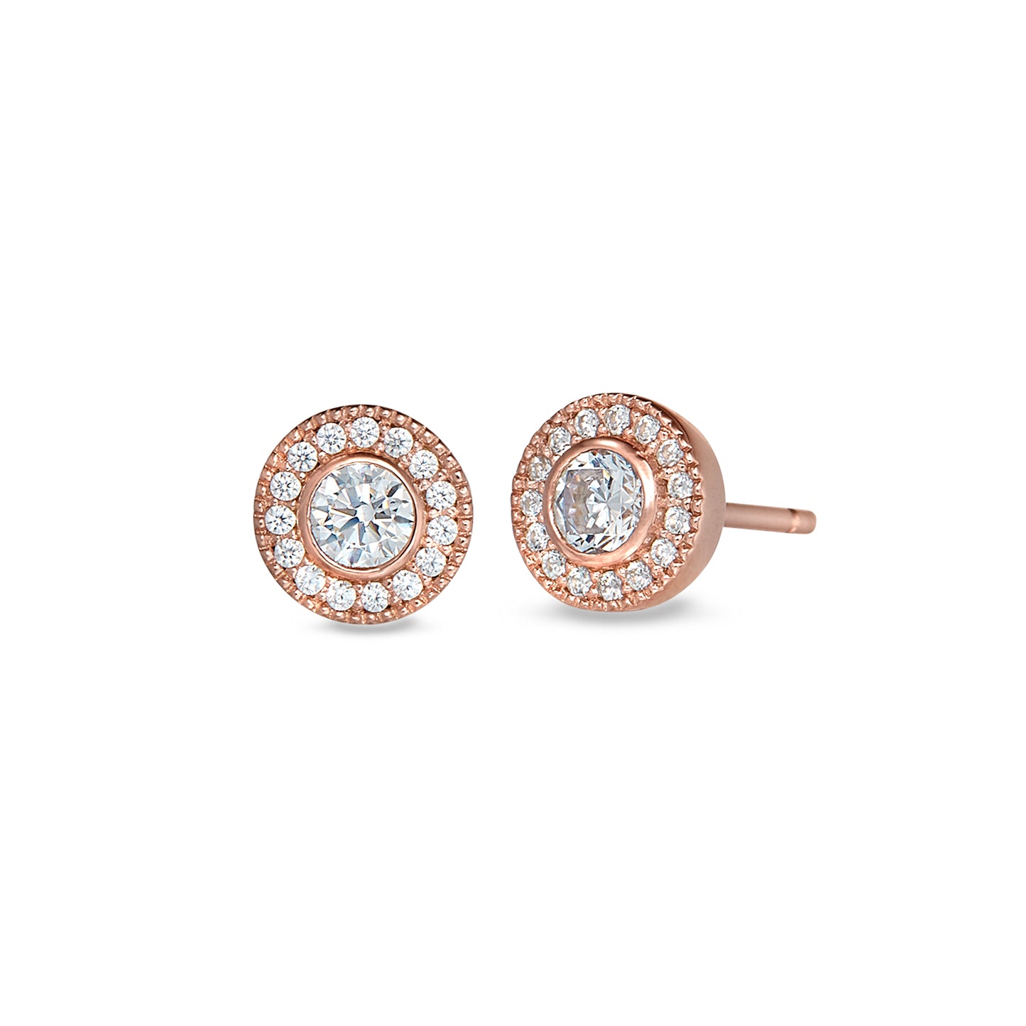 April Birthstone Stud Earrings