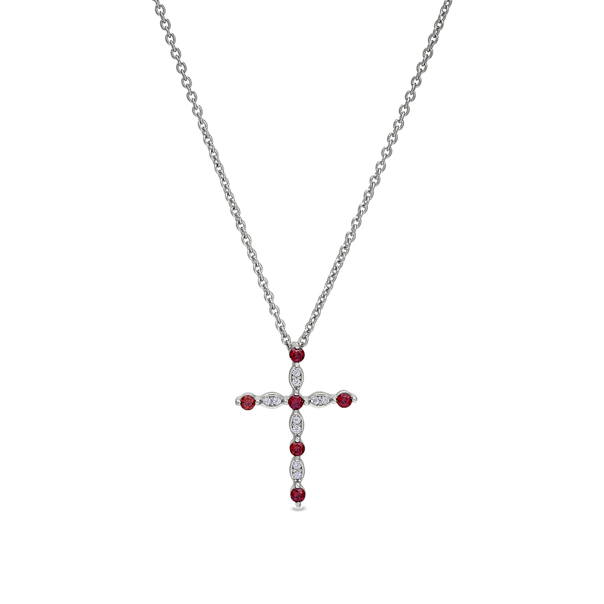 January Birthstone Cross Pendant (BL2361N1) – Kelly Waters Inc.