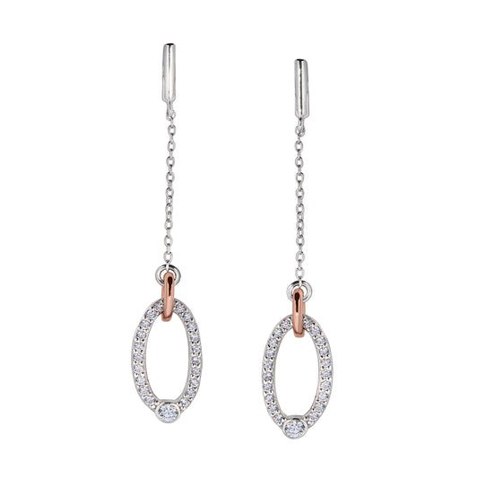 Oval Drop Earrings