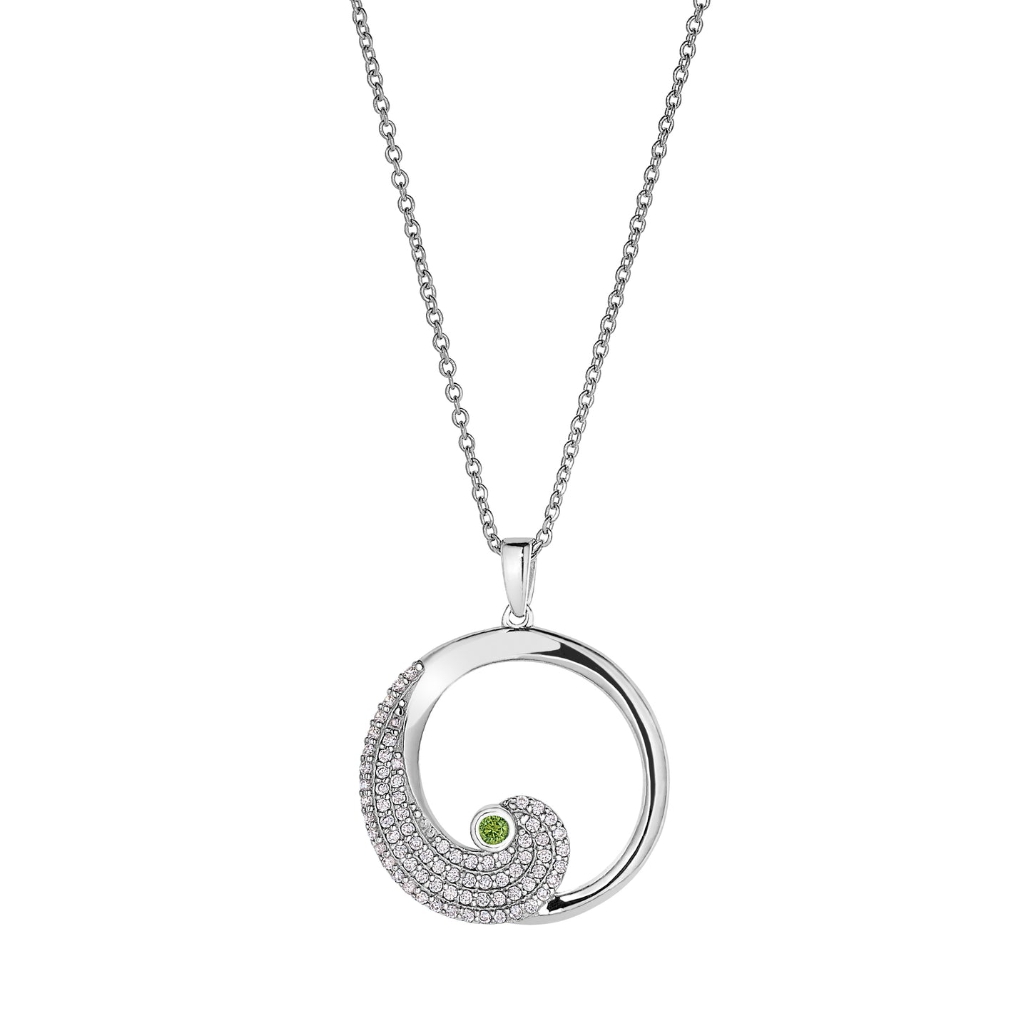 August Peridot Birthstone  Pendant