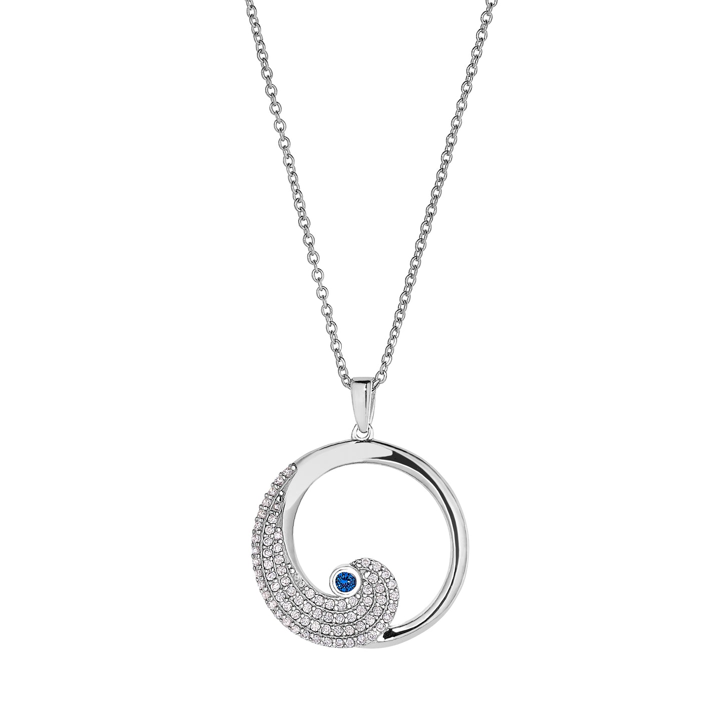 September Sapphire Birthstone  Pendant